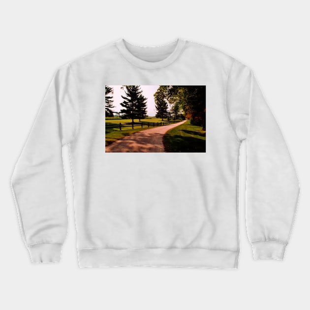 A Peaceful Path Crewneck Sweatshirt by bgaynor